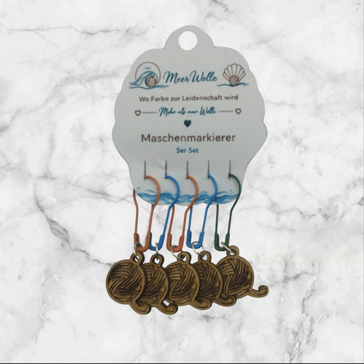 Knäuel Maschenmarkierer | 5er Set aus Metall