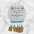 Hund sitzend Maschenmarkierer | 5er Set aus Holz