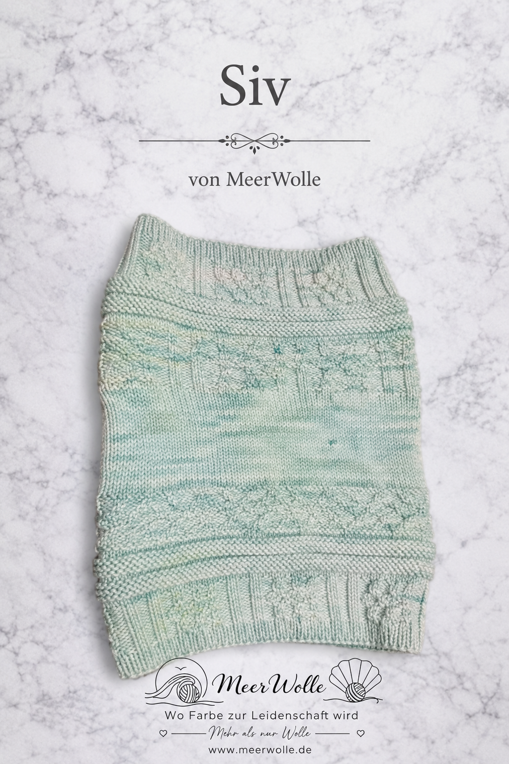 Strickanleitung Siv – Schlauchschal mit Zopfmuster (PDF)
